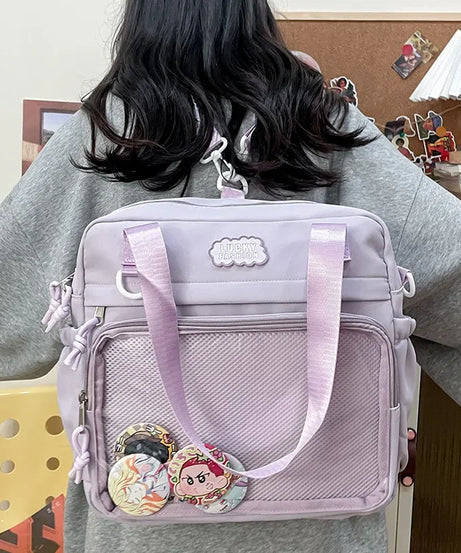 Multifunctional Shoulder Anime Spy × Family Crossbody Bag with Large Capacity for Students To Attend Classes and Tutoring Tote Bag for Girls