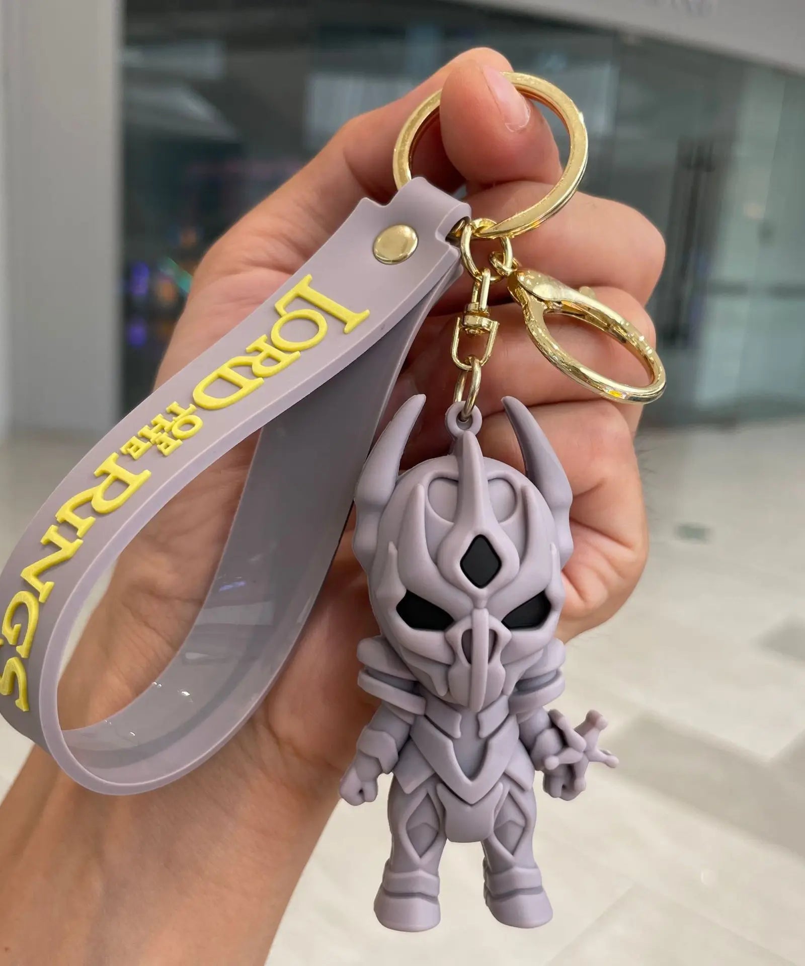 Movie Lord Rings Keychain Anime Doll Figure Car Keyring PVC Doll Pendent Bag Jewelry Accessories Toy Kid Xmas Decora Gift