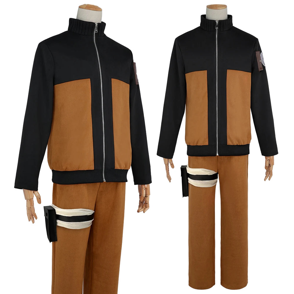 Anime Uzumaki Cosplay Costume – Adult Version Top, Pants & Headband Set 7