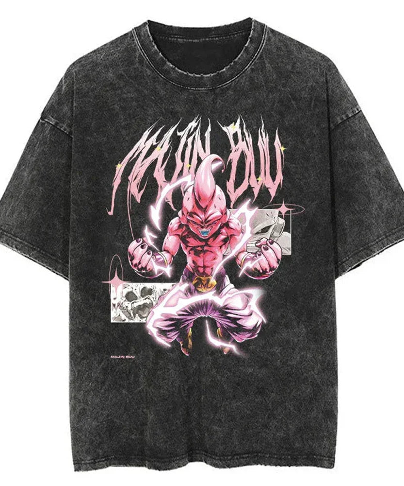 Dragon Ball Oversized Vintage T-Shirt – Streetwear Cotton Tee