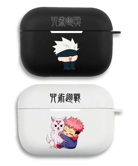 Anime Cute Gojo Satoru Earphone Case for AirPods 1 2 3 Pro Pro2 4 J-Jujutsu Kaisen Wireless Bluetooth Headset Clear Soft Cover