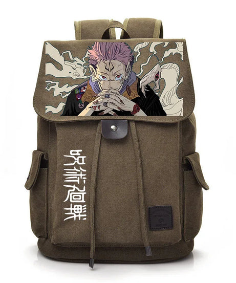 Jujutsu Kaisen Anime Backpack Cosplay Gojo Unisex Students School Bag Large Capacity Bookbag Laptop Travel Rucksack Outdoor Bag