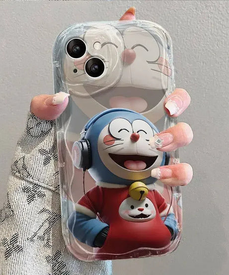 Doraemon Wave Soft Case – Samsung Galaxy A Series (A14, A34, A23, A13, M14 & More)