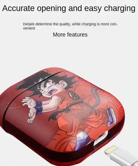 Dragon Ball Goku Wireless Bluetooth Earphone Case for Apple Airpods 1 2 3rd Case for AirPods Pro Case Skin Sticker Birthday Gift