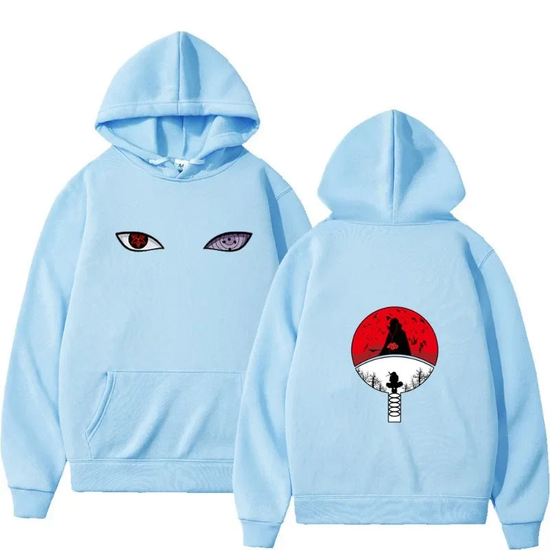 Anime Naruto Itachi Uchiha Graphic Hoodie – Akatsuki Casual Sweatshirt for Adults & Kids 3