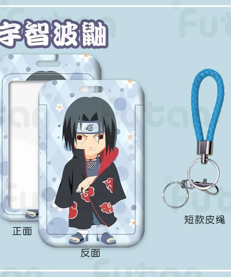 Naruto Kakashi Card Holder Men and Women ID Card Holder Purse Credit CardHolder Business Card Set KeyChain Passport Holder