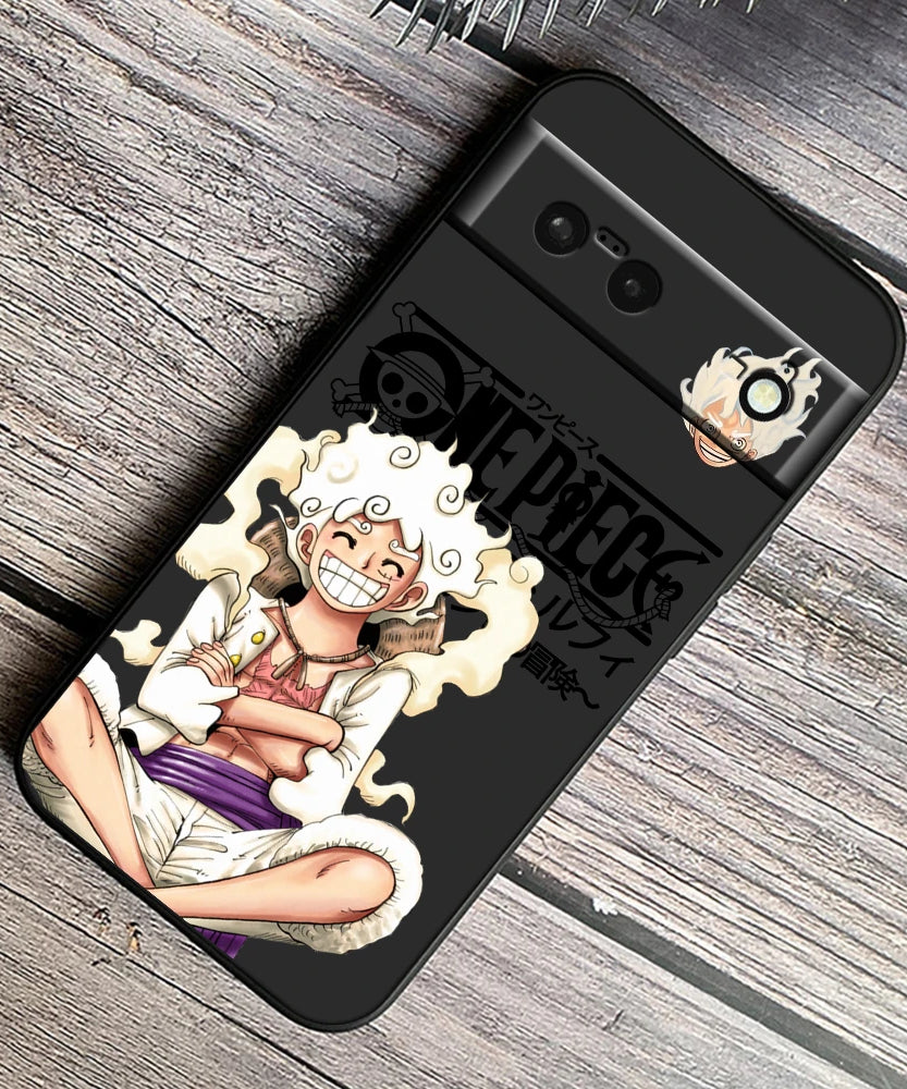 One Piece Luffy Art For Google Pixel 9 8 7A 7 6A 6 5A 5 4 4A XL 5G Black Silicon Shockproof Shell Cover Phone Case