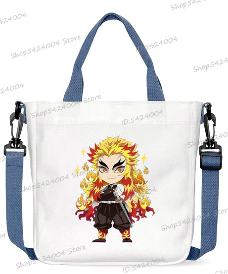 Demon Slayer Crossbody Bag – Rengoku & Tengen Graphic Print Shoulder Bag