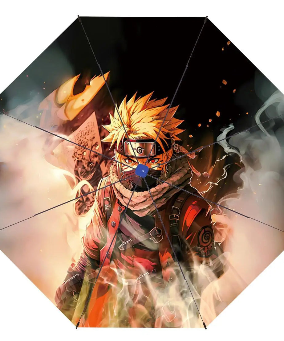 Naruto Umbrella Anime Personality Creative Fashion Sunscreen Student Fully Automatic Folding Umbrella Birthday Gift
