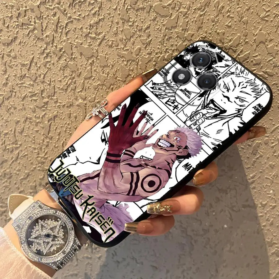 Soft Back Phone Cover Case for Honor X8 X9 X7 X7a X9c X9a 90 Lite 8X 70 Anime  J-Jujutsu K-Kaisen