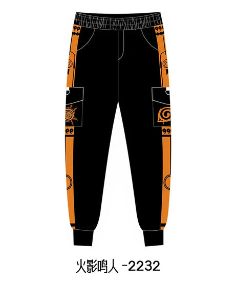 New Anime Peripherals Casual Pants Uzumaki Naruto Uchiha Sasuke Uchiha Itachi Hatake Kakashi Sweatpants Trousers Slacks Overalls