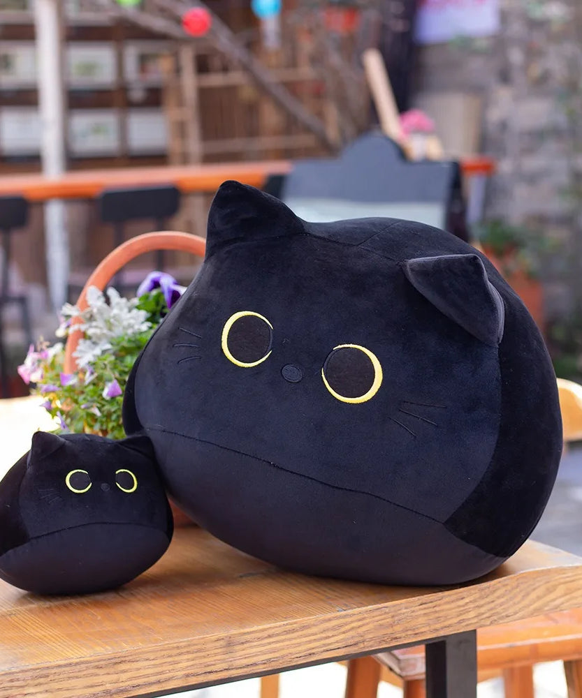 10/30CM Cat Doll Small Pendant Cuddly Pillow Cushion Ins Black Cat Plush Toy Doll for Girl Gift Plushie Stuffed Toys