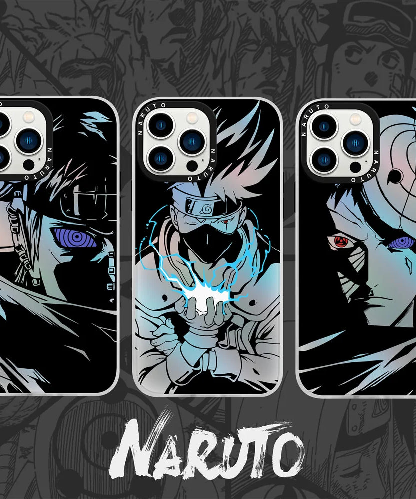 Metal Button Naruto Anime Case For Iphone 14 13 12 Pro Max 13pro 14 Pro Phone Case