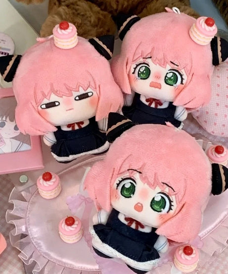 10cm Anime Spy X Family Anya Forger Cute Cotton Doll Fan Made Plush Toy Stuffed Doll Birthday Gift for Fans Decorative Supplies