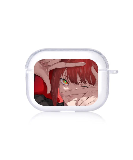 Anime Chainsaw Man power and meowy Soft silicone TPU Case For AirPods Pro 1 2 3 Clear Wireless Bluetooth Earphone Box