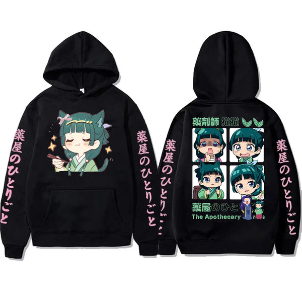 The Apothecary Diaries Maomao Graphic Hoodie Kawaii Oversized Sweatshirt