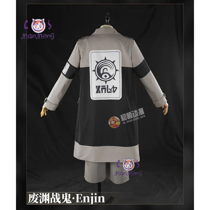 GACHIAKUTA Anime Enjin Cosplay Nji Costume Halloween party fashion men women uniform jacket pants shirt prop wig New set