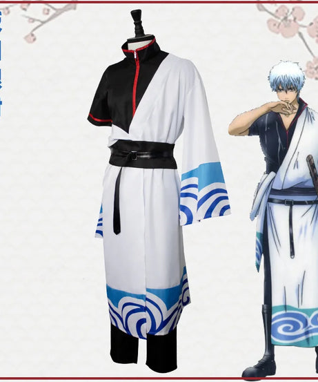Anime Gintama Cosplay Costume Sakata Gintoki Kimono Cosplay Japanese Animation Suits Hallween For Men Women Gifts