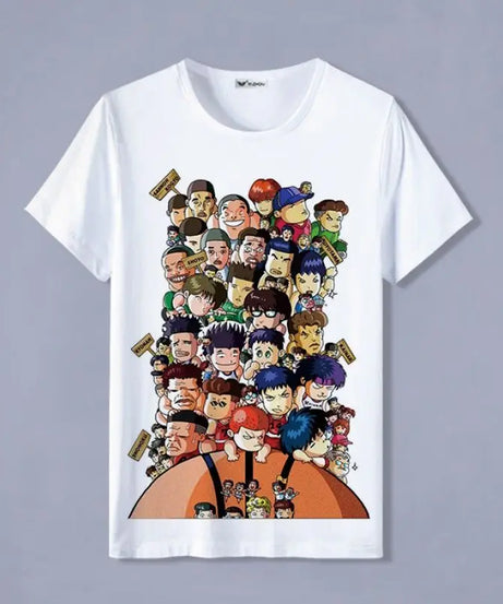 Slam Dunk T-shirt Sakuragi Hanamichi Akagi Haruko Rukawa Kaede Mitsui Hisashi Ryota anime basketball short-sleeved clothes gift