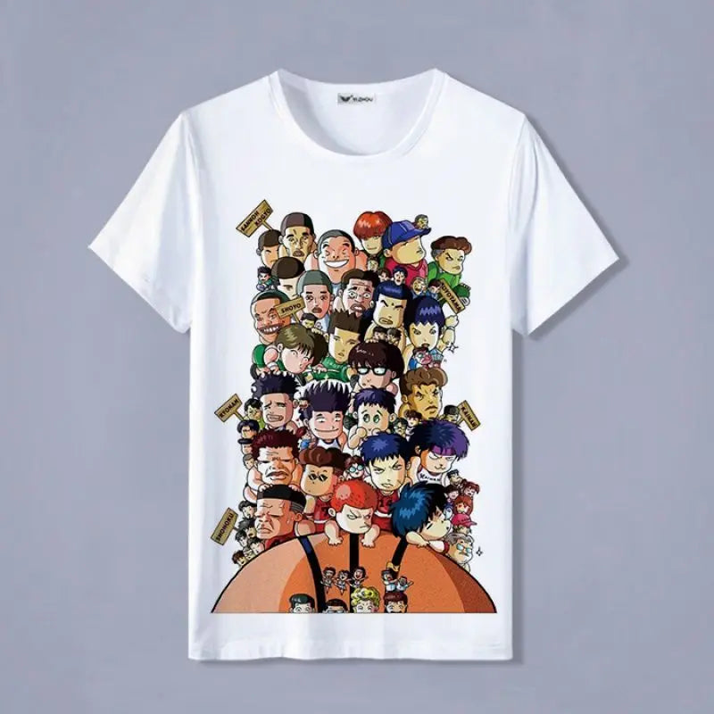 Slam Dunk T-shirt Sakuragi Hanamichi Akagi Haruko Rukawa Kaede Mitsui Hisashi Ryota anime basketball short-sleeved clothes gift