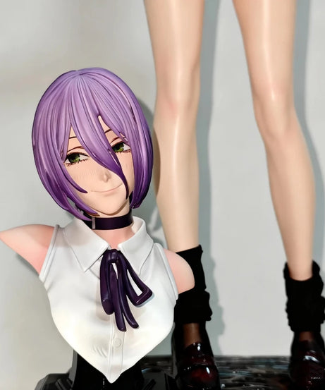 Chainsaw Man 1/6 Reze Action Figure 32cm Exquisite PVC Double Head Statue Anime Pretty Girl Model Toy Desk Deco Collectable Gift