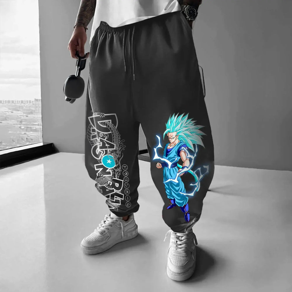 Dragon Ball Goku Joggers — Graphic Print Sweatpants