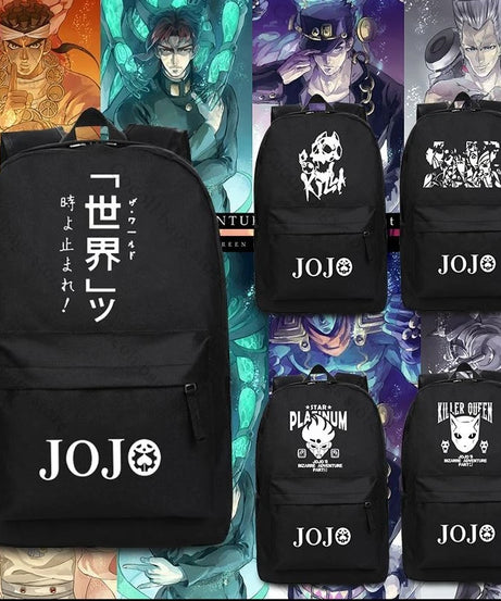 Anime JoJo's Bizarre Adventure Print Backpack School Bag Large Capacity School Backpack Oxford Teenage Youth Backpacks