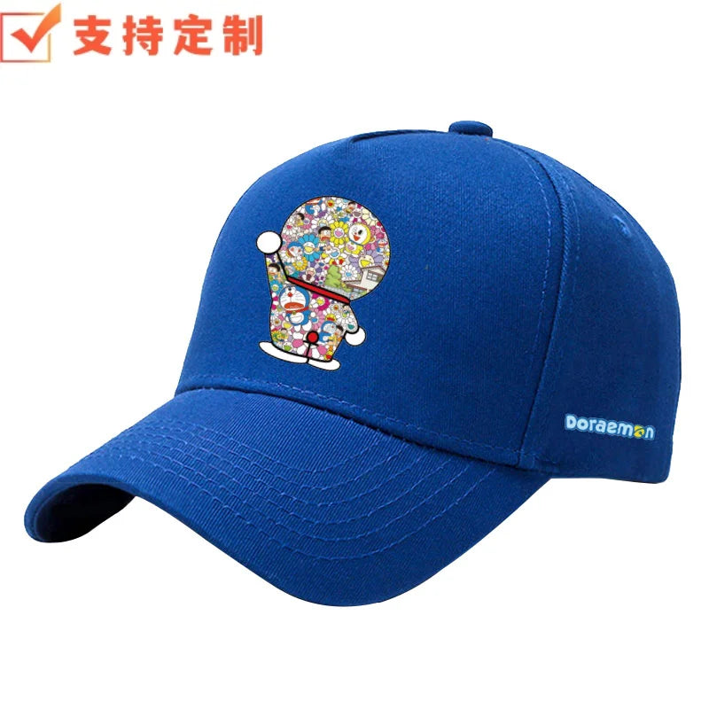 Doraemon machine cat little ding-dong anime outdoor leisure baseball cap sports sunshade sunscreen duckbill hat for men