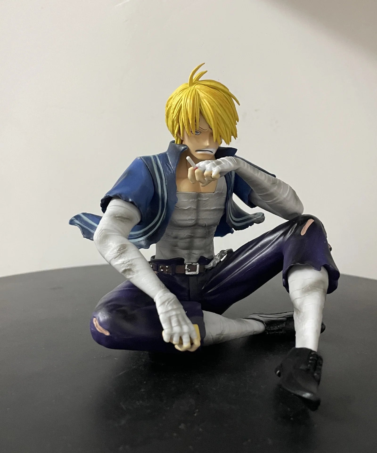12cm One Piece Sanji Figures Battle Damage Lust Action Figures PVC Model Statue Collection Desktop Deoration Birthday Toys Gift