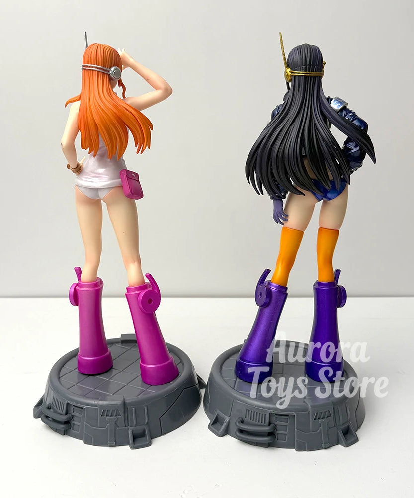 26cm/10.24in Anime ONE PIECE Figure Robin Nami Action Figures Pvc Collection Model Toys for Children Gifts