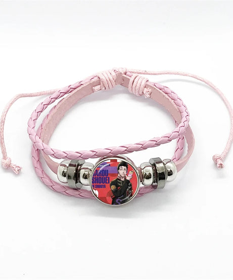 Anime Blue Lock Isagi Yoichi Chigiri Bachira Leather Bracelet Cosplay Unisex Adjustable Punk Wristband Jewelry Props