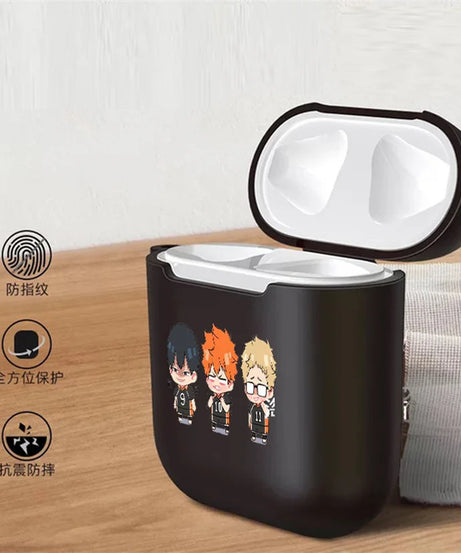 Cute Anime Oya Haikyuu Love Volleyball Earphone Case For AirPods 12 3 Pro Clear silicone wireless Bluetooth headphone case