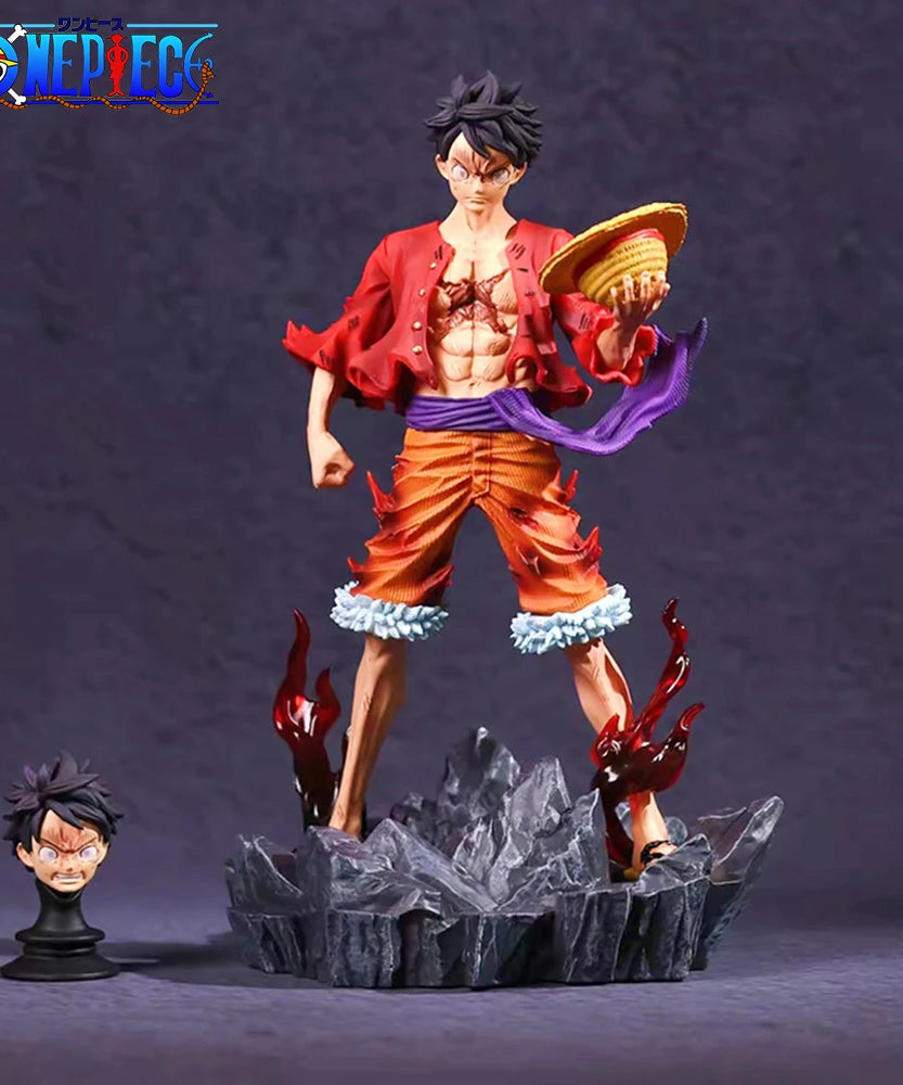 24cm/9.45in Anime ONE PIECE Figure Monkey D Luffy Action Figures Pvc Statue Desktop Ornamen Collection Model Toys Gifts