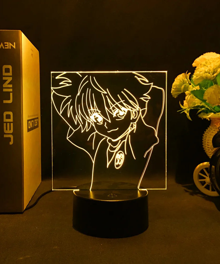 Anime Hunter X Hunter Led Night Light Killua Zoldyck Figure Nightlight Color Changing Usb Battery Table 3d Lamp Gift for Kids