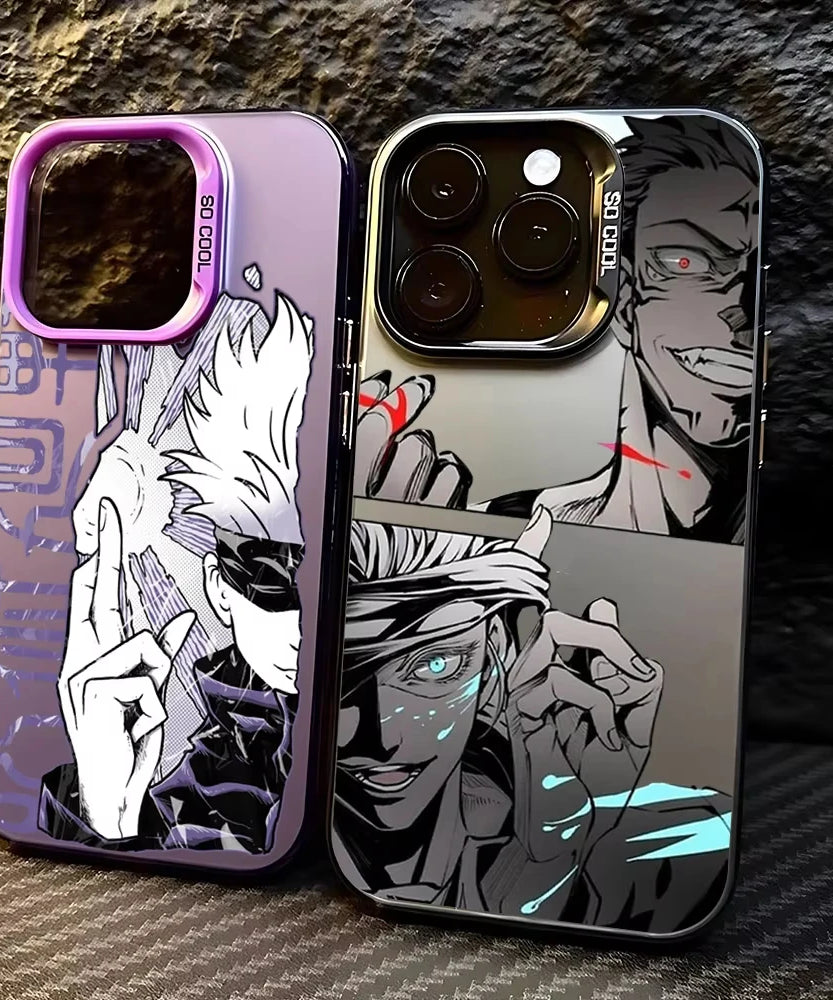 Hot Anime J-Jujutsu Kaisen Gojo Phone Case For iPhone 16e 16 Pro Max 15 14 Plus 13 12 Mini 11 Pro Shockproof Silicone Back Cover