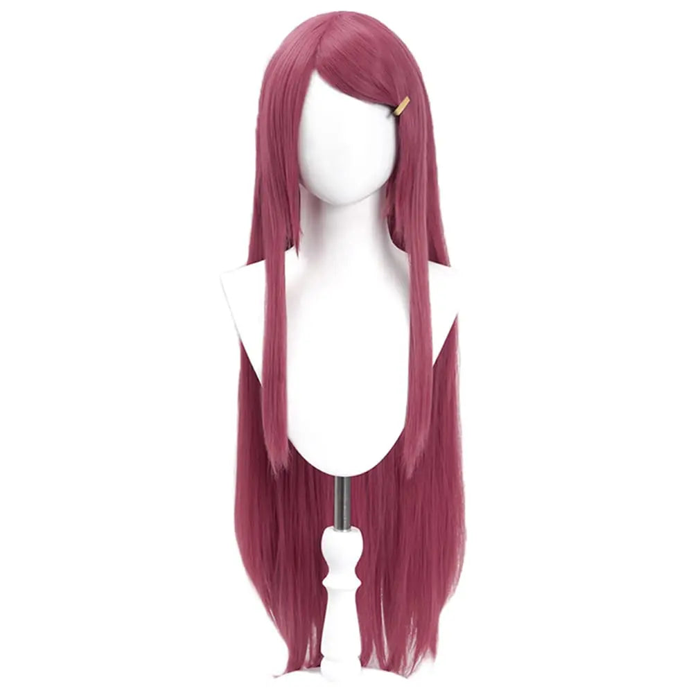 Anime Naruto Kushina Uzumaki Cosplay Wig – Heat Resistant Wine Red Long Wig