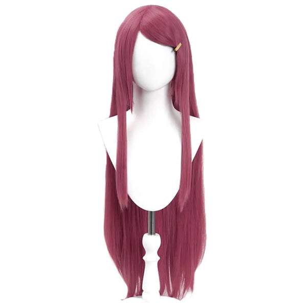 Anime Naruto Kushina Uzumaki Cosplay Wig – Heat Resistant Wine Red Long Wig