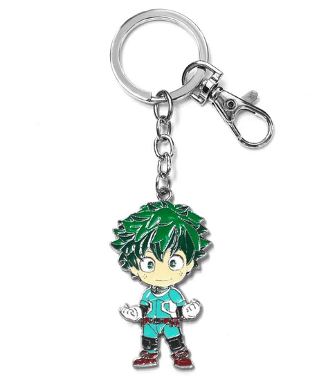 My Hero Academia Anime Metal Keychain With Midoriya Izuku Cosplay Accessories Colorful Pendant for Gift