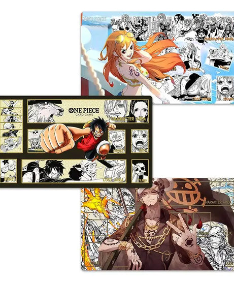 One Piece OPCG Playmat Luffy Edwards Newgate Anime Playmat Trading Card Game Mat Dedicated Card Play Against Table Mat Gift