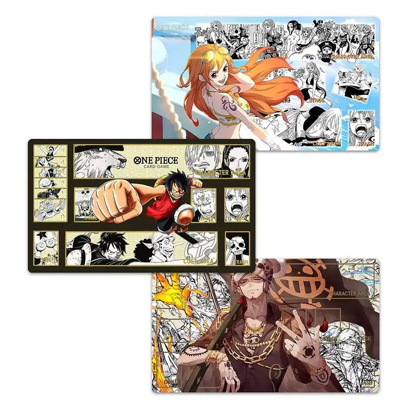 One Piece OPCG Playmat Luffy Edwards Newgate Anime Playmat Trading Card Game Mat Dedicated Card Play Against Table Mat Gift