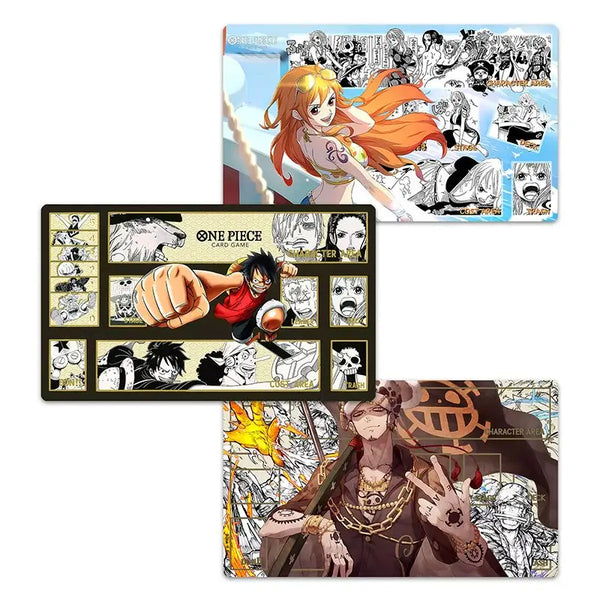 One Piece Card Game Playmat — Luffy & Whitebeard Duel Mat