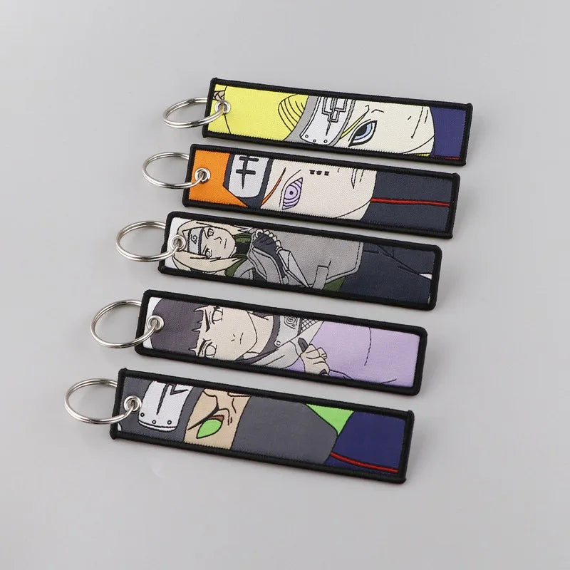 Naruto Embroidered Anime Key Tag – Unique Manga Keychain & Backpack Accessory 6