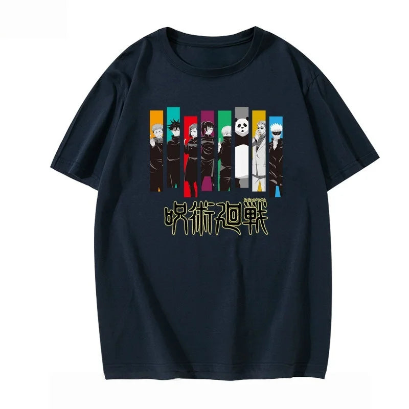 Jujutsu Kaisen Full Team Graphic T-Shirt Unisex Harajuku Anime Streetwear Tee 7