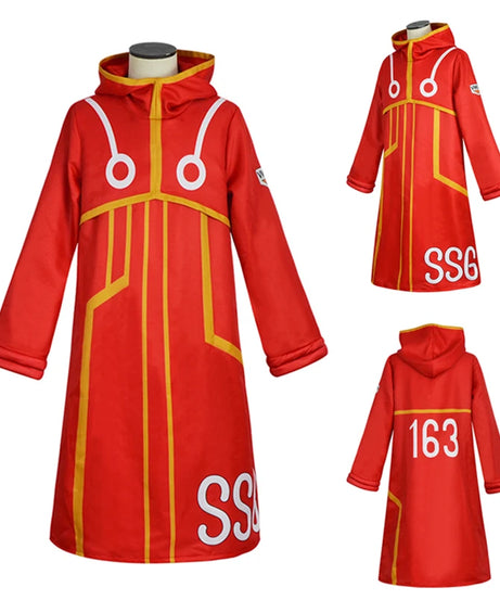 Egghead Island Costume Monkey D Luffy Robe Cosplay Costume 163 Luffy Jacket Coat Hat Outfit Halloween Suit