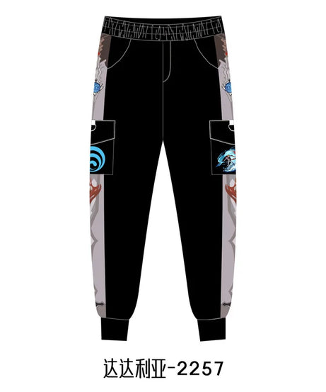 New Genshin Impact Cyno Xiao Zhongli Hu Tao Wanderer Kaedehara Kazuha Cosplay Costume Jogger Trouser Sport Gym Pants Tracksuit
