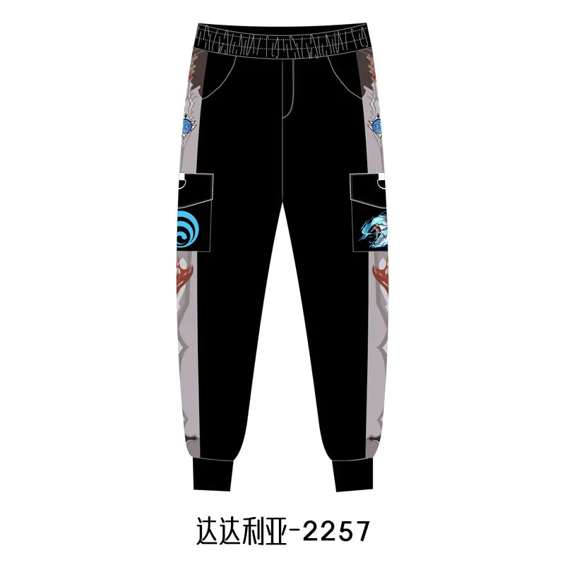 New Genshin Impact Cyno Xiao Zhongli Hu Tao Wanderer Kaedehara Kazuha Cosplay Costume Jogger Trouser Sport Gym Pants Tracksuit
