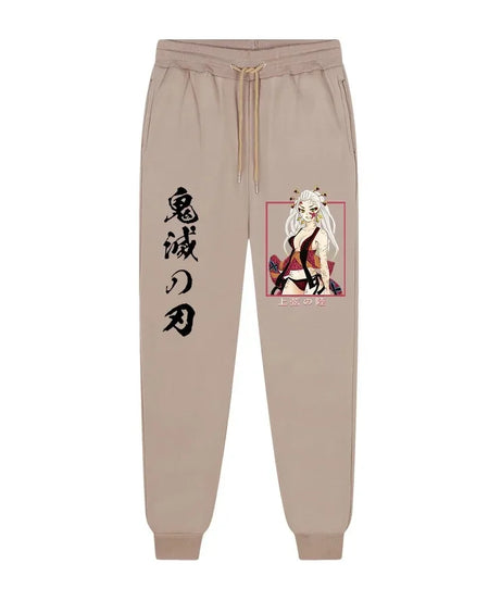 Anime Demon Slayer printed trousers men's comfortable fleece pants jogging men's trousers casual versatile sweatpants S-3XL