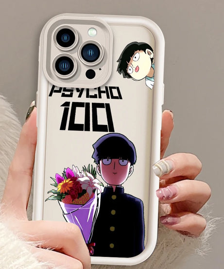 Mob Psycho 100 Anime Art Eye Ladder For Apple iPhone 15 14 13 12 11 XS XR X Pro Max Plus Funda Phone Case