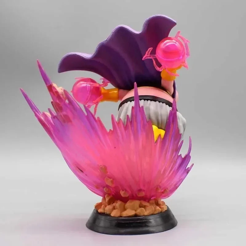 18cm Dragon Ball Z Anime Figure Majin Buu Fat Buu Action Figure with Light PVC Statue Model Doll Collection Decoration Toys Gift