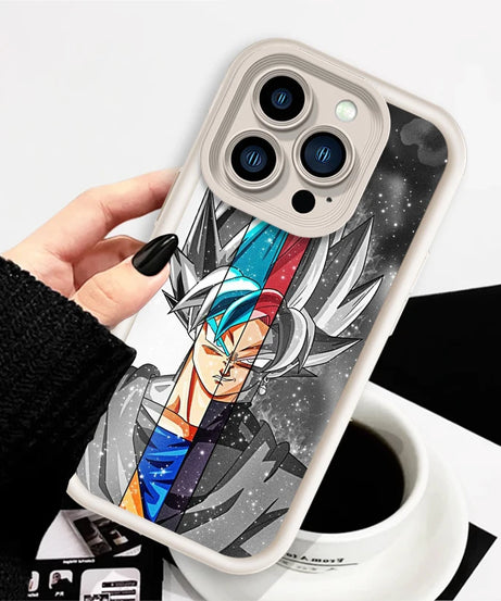 D-Dragon Ball Logo Japan Goku Eye Ladder For Apple iPhone 15 14 13 12 11 XS XR X Pro Max Plus Soft Phone Case